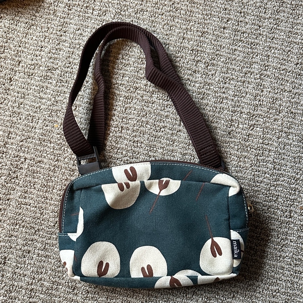 Maika Crossbody Bag in Green and Brown